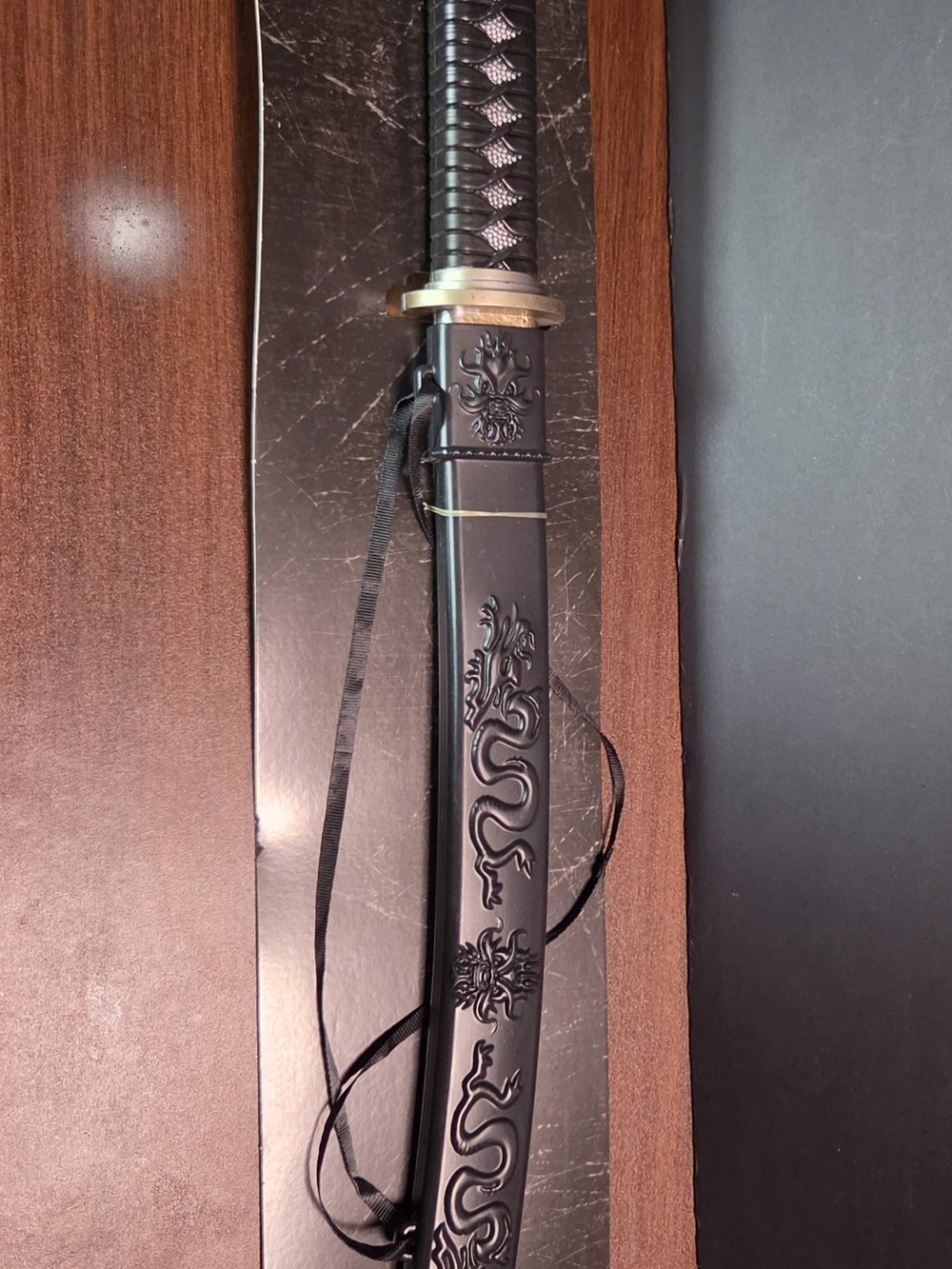 Black Ninja Fake Sword Spirth Hallowen Brand New